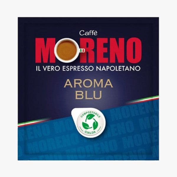 150  Cialde ESE 44mm Caffè Moreno Miscela AROMA Blu