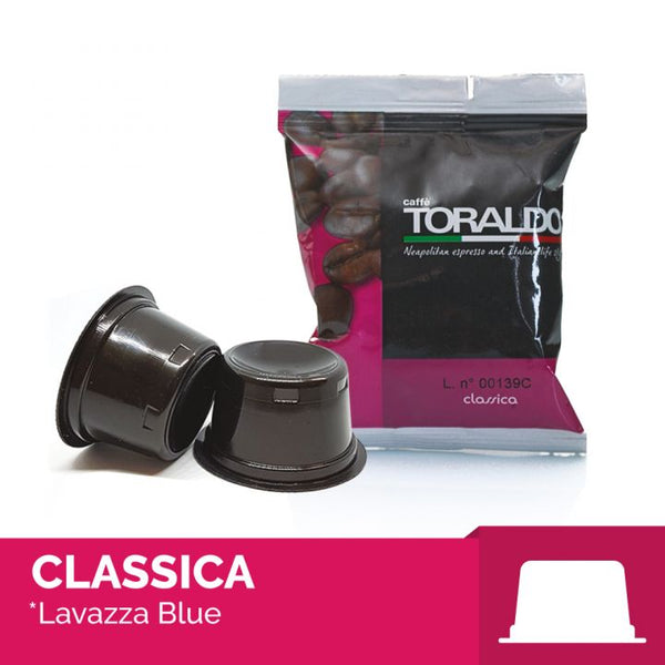 100 Capsule Caffè Toraldo Miscela Classica Compatibile Lavazza Blue
