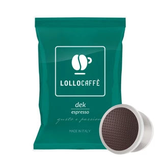 100 Nespresso-kompatible Lollo-Kaffeekapseln Dek Espresso Blend