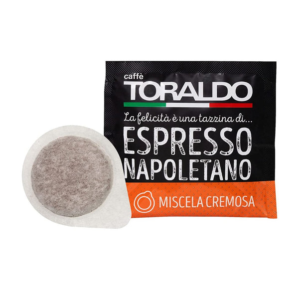 50 Cialde ESE 44mm Caffè Toraldo Miscela Cremosa