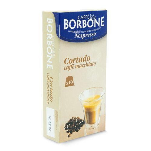 10 CAPSULE CAFFE BORBONE MISCELA CORTADO COMPATIBILI NESPRESSO® - Sapore Caffè