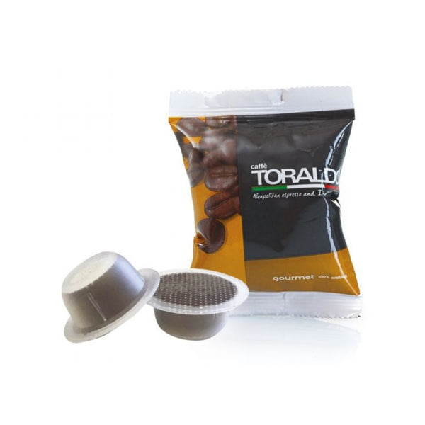 100 Toraldo Kaffeekapseln Gourmet Blend Kompatibel mit Bialetti 