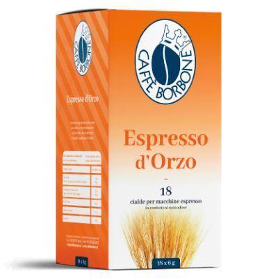 18 CIALDE CAFFE BORBONE MISCELA ESPRESSO D' ORZO ESE 44 MM - Sapore Caffè