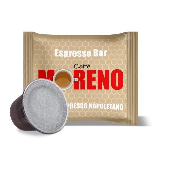 100 CAPSULE CAFFE MORENO MISCELA ESPRESSO BAR COMPATIBILI NESPRESSO - Sapore Caffè
