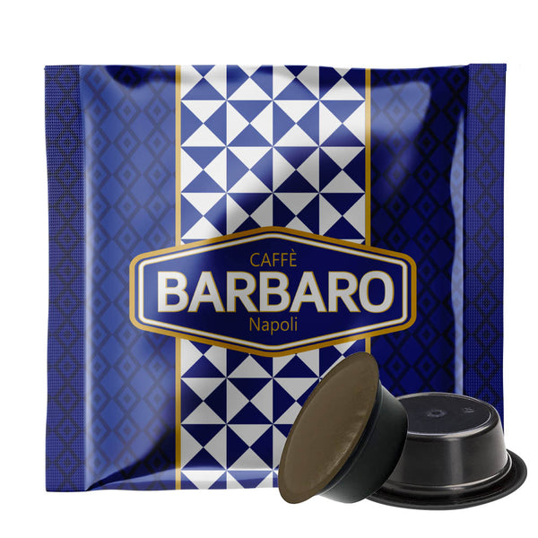 100 Barbaro Creamy Coffee Kapseln kompatibel mit Lavazza a Modo Mio