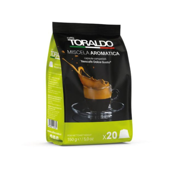 100 Kaffeekapseln Toraldo Aromatic Blend kompatibel Dolce Gusto