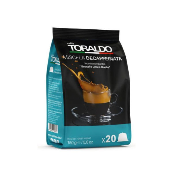 100 Capsule Caffè Toraldo Miscela Dek Compatibile Dolce Gusto