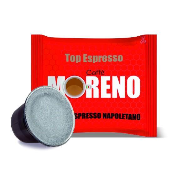 100 CAPSULE CAFFE MORENO MISCELA TOP ESPRESSO COMPATIBILI NESPRESSO - Sapore Caffè